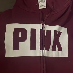 PINK zip up hoodie